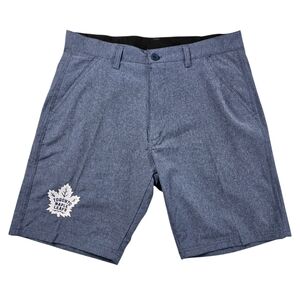 NWT NHL Men's Shorts Toronto Maple Leafs Heathered Blue Athletic Stretch Sz M